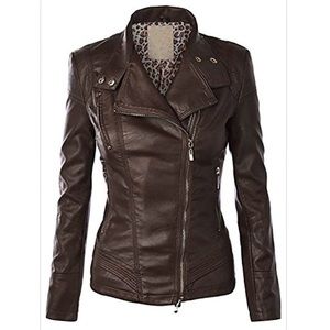 NWT Leather Moto Jacket